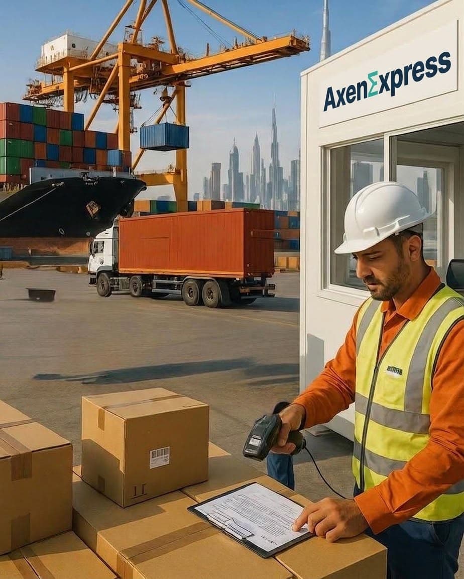 AxenExpress port agent scanning shipments